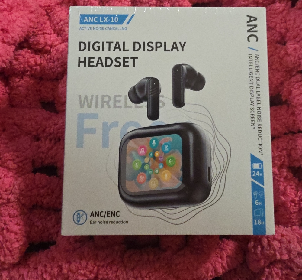 Wireless Digital Display Headset - Black